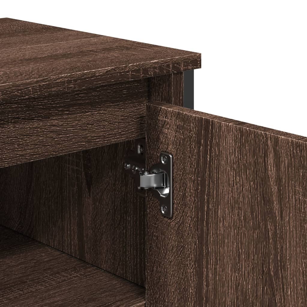 Washbasin Cabinet Brown Oak Look 91x35x60 cm