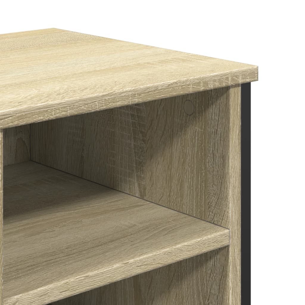 Washbasin base cabinet Sonoma oak 91x35x60 cm wood material