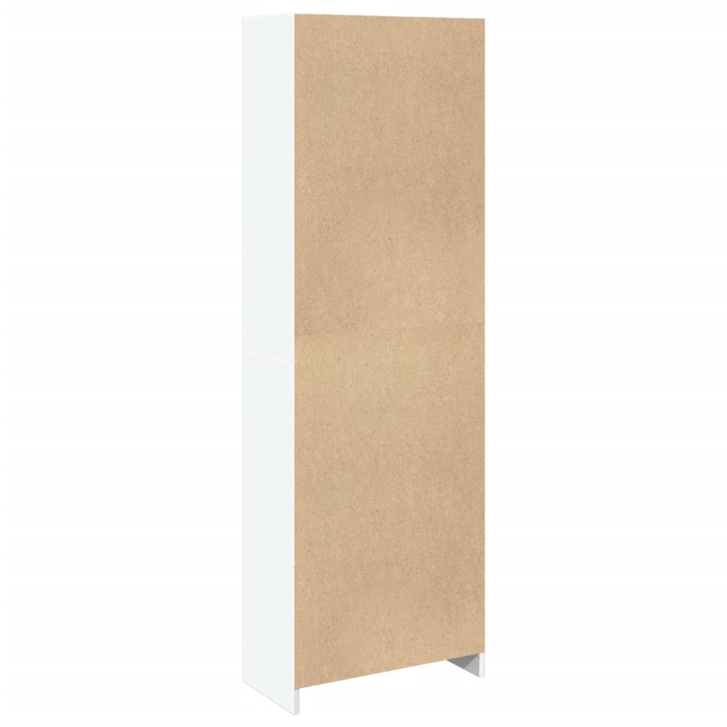 Bookshelf White 57x28.5x174 cm Wood Material