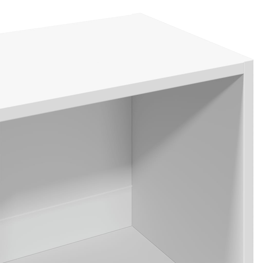 Bookshelf White 57x28.5x174 cm Wood Material