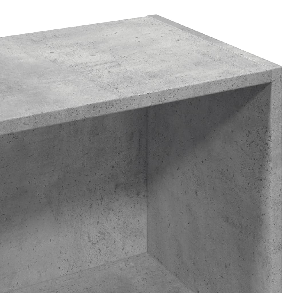 Bookshelf Concrete Grey 57x28.5x174 cm Wood Material