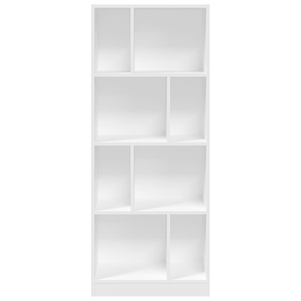 Bookshelf White 57x28.5x141 cm Wood Material