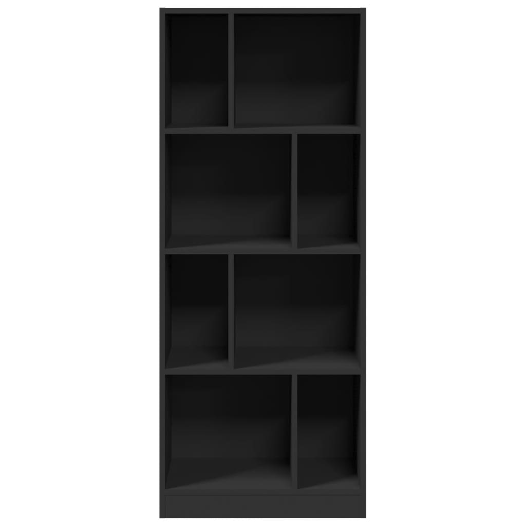 Bookshelf Black 57x28.5x141 cm Wood Material