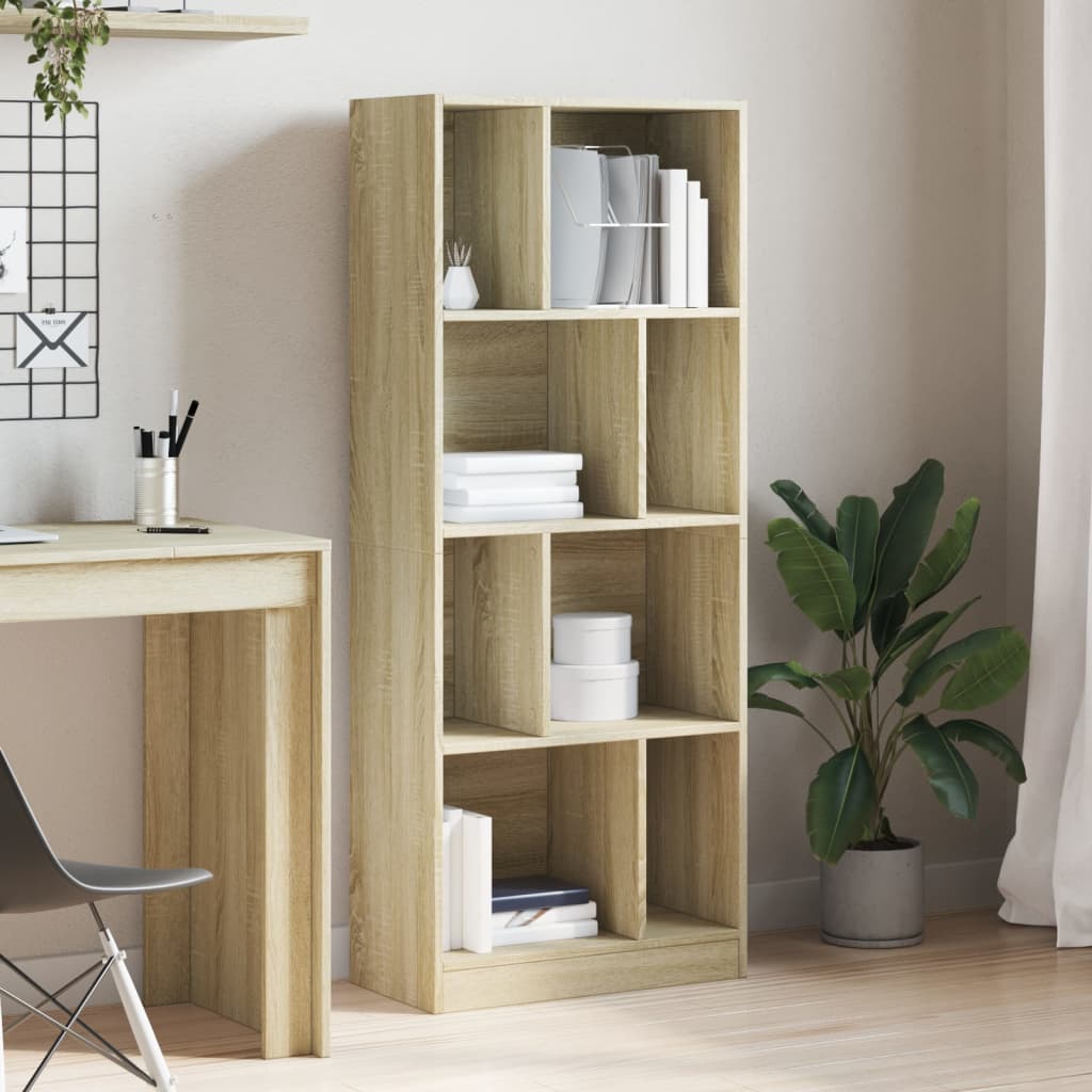 Bookshelf Sonoma Oak 57x28.5x141 cm Wood Material