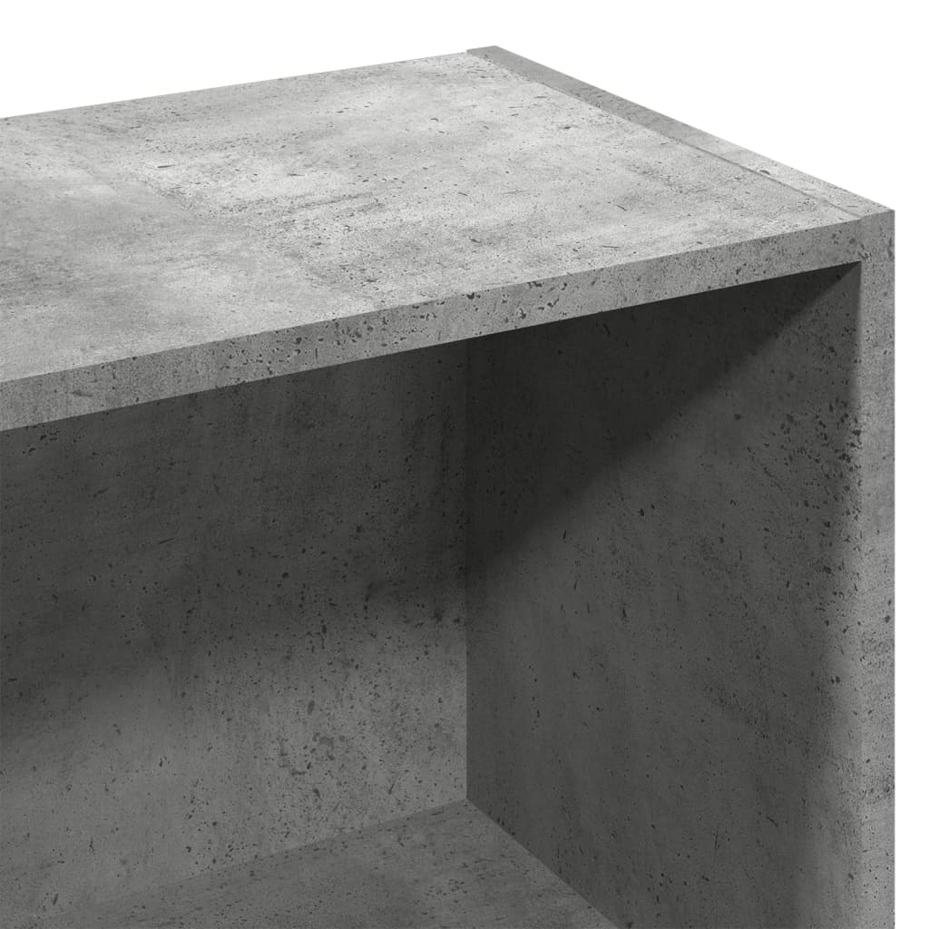 Bookshelf Concrete Grey 57x28.5x141 cm Wood Material