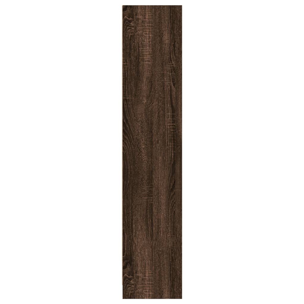 Bookshelf Brown Oak Look 57x28.5x141 cm Wood Material