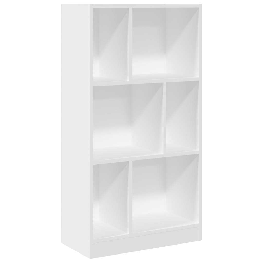 Bookshelf White 57x28.5x107.5 cm Wood Material