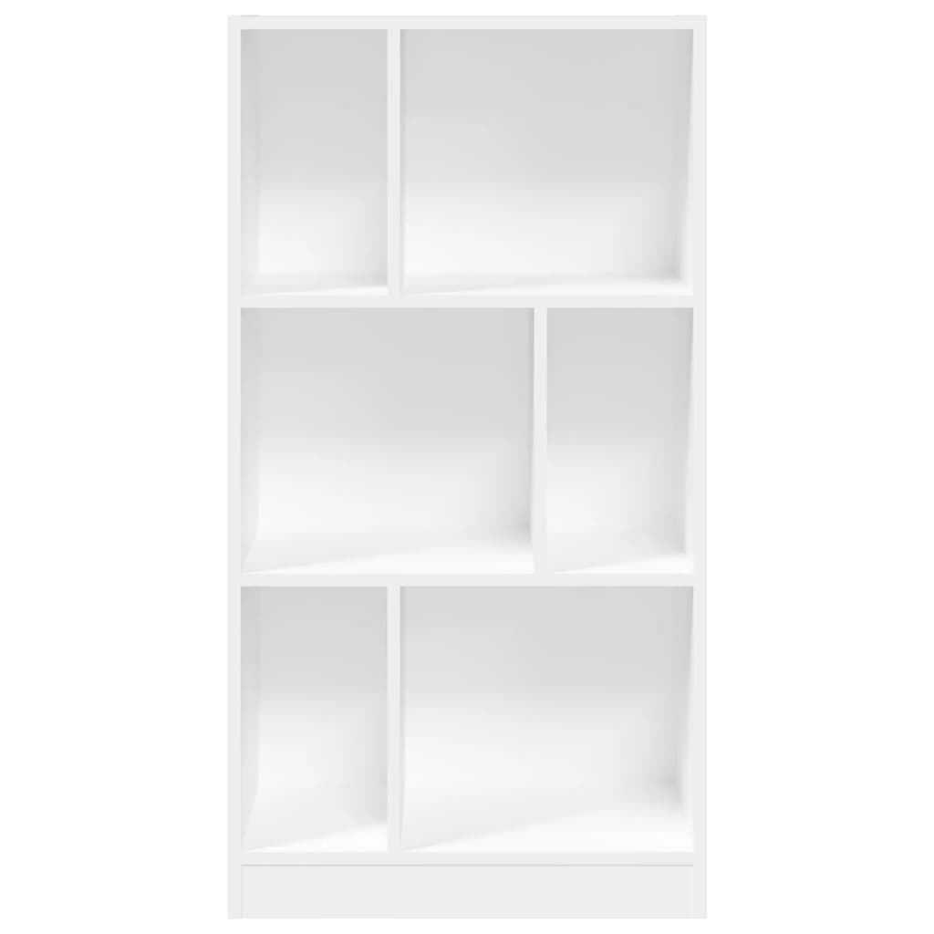 Bookshelf White 57x28.5x107.5 cm Wood Material