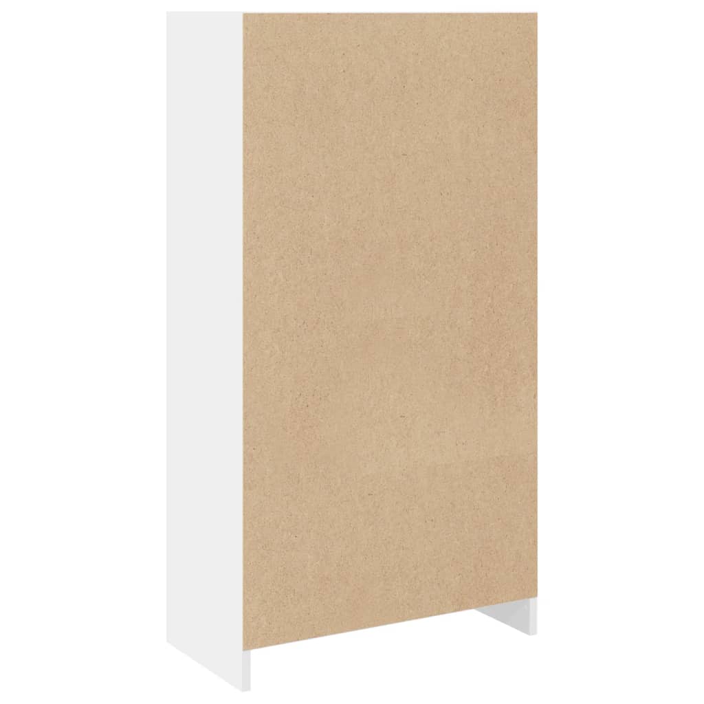 Bookshelf White 57x28.5x107.5 cm Wood Material