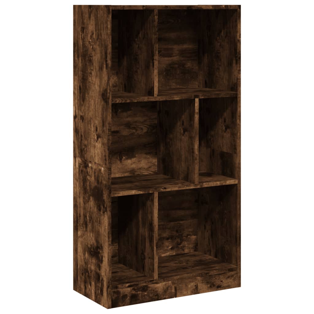 Bookshelf Smoked Oak 57x28.5x107.5 cm Wood Material