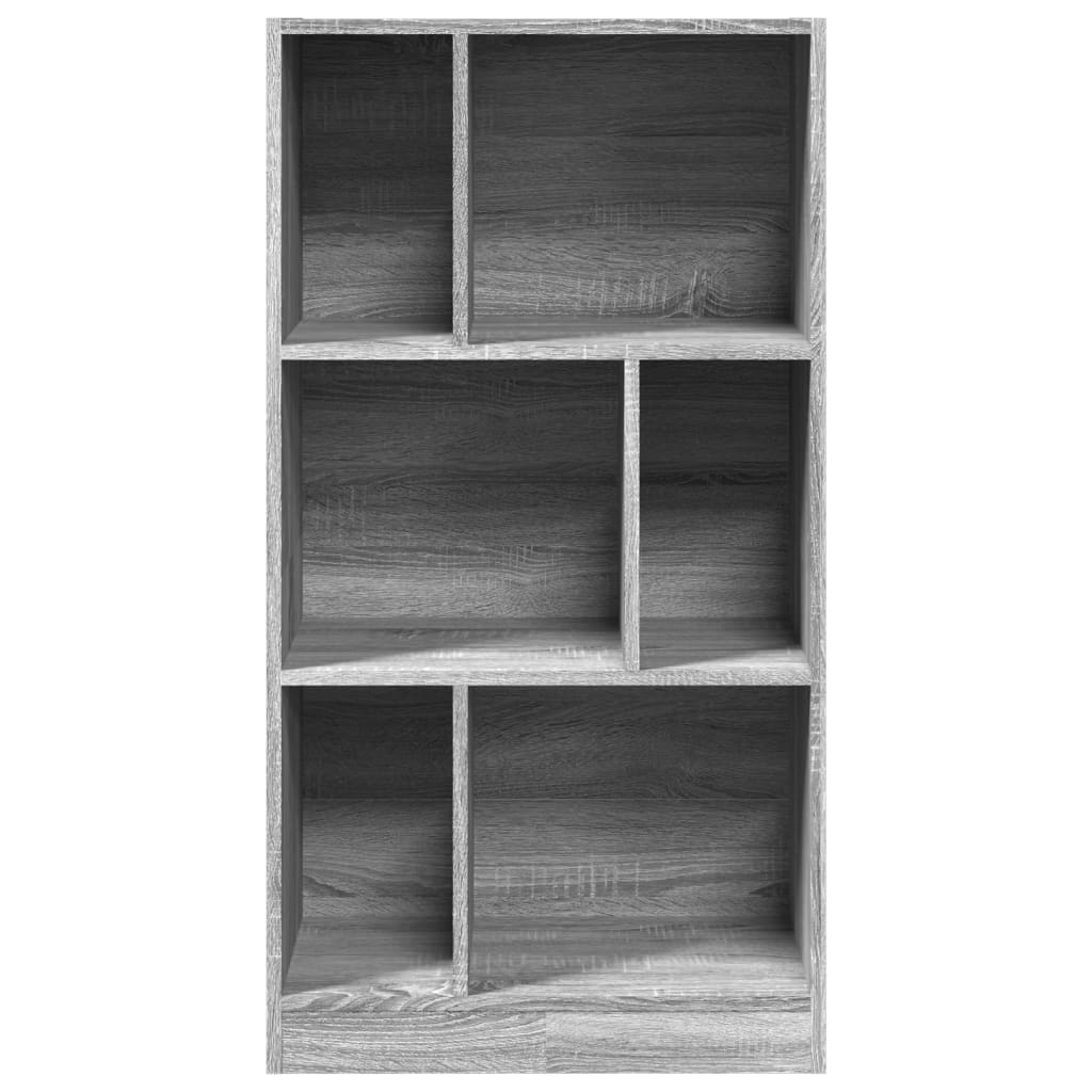 Bücherregal Grau Sonoma 57x28,5x107,5 cm Holzwerkstoff