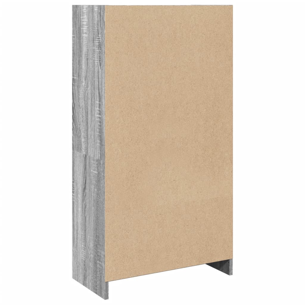 Bookshelf Gray Sonoma 57x28.5x107.5 cm Wood Material