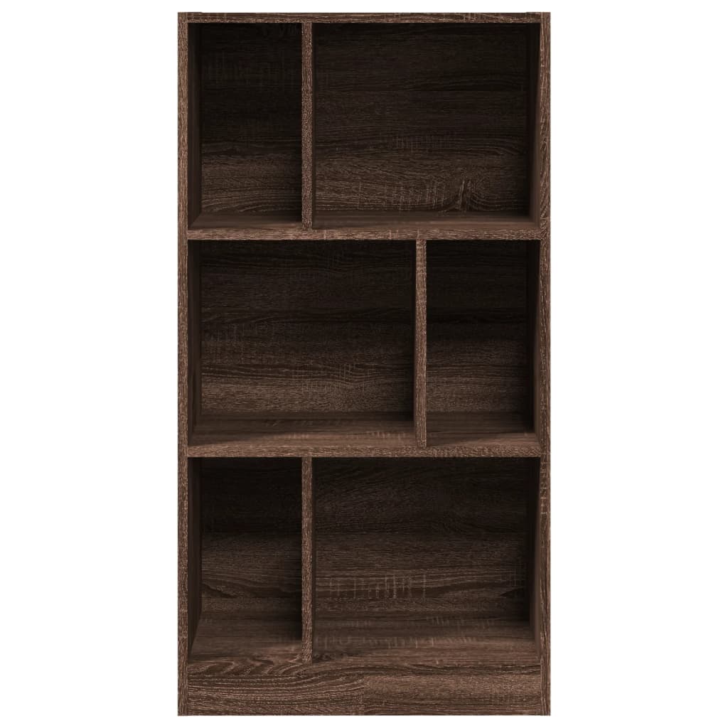 Bookshelf Brown Oak Look 57x28.5x107.5 cm Wood Material