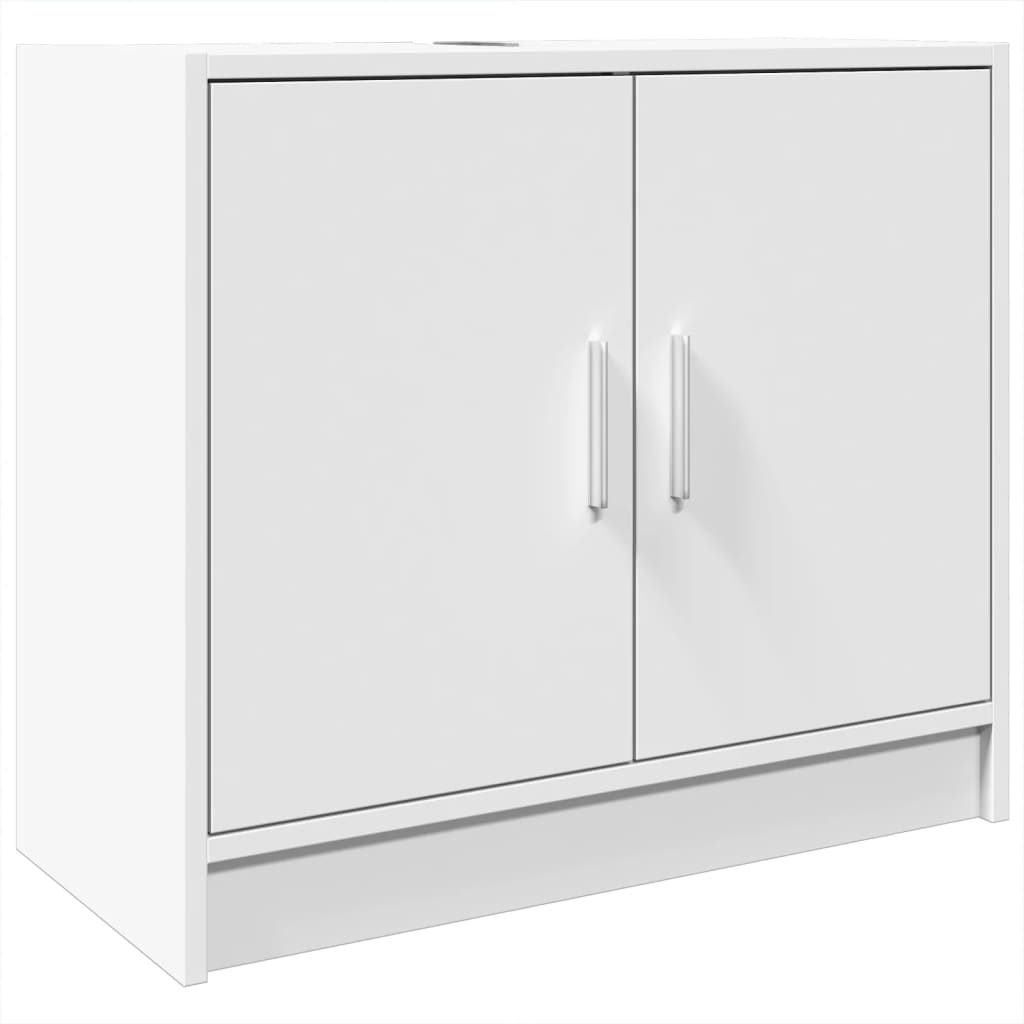 Washbasin Cabinet White 63x29x55 cm Wood Material