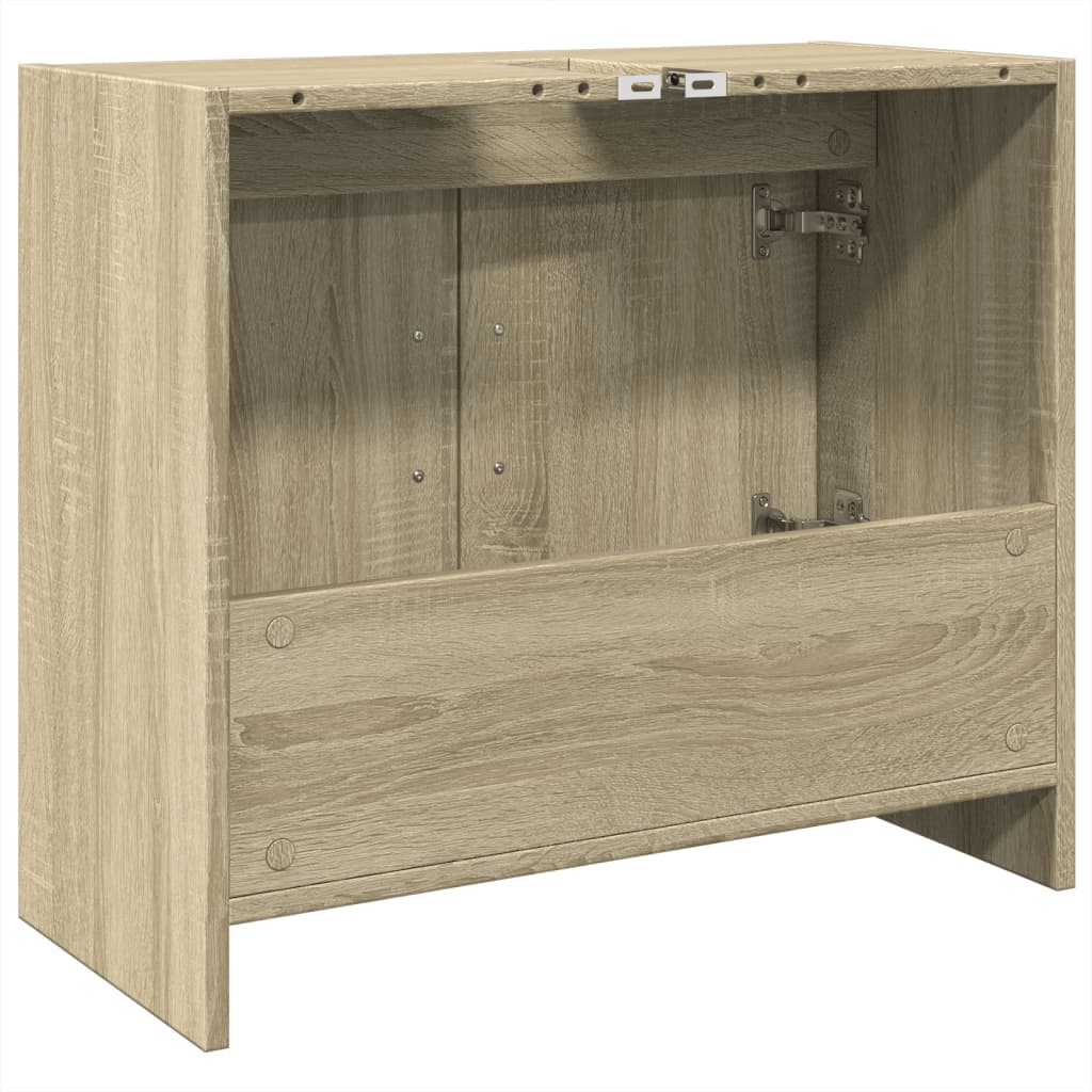 Washbasin base cabinet Sonoma oak 63x29x55 cm wood material