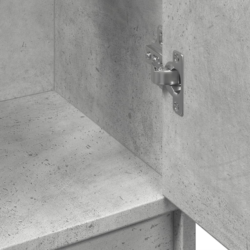 Washbasin base cabinet concrete grey 63x29x55 cm wood material