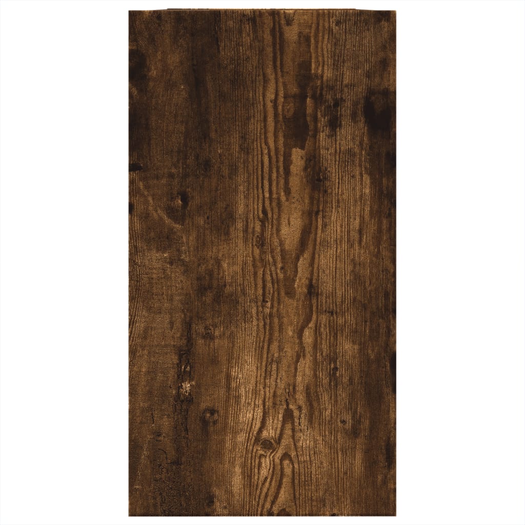 Washbasin cabinet smoked oak 63x29x55 cm wood material