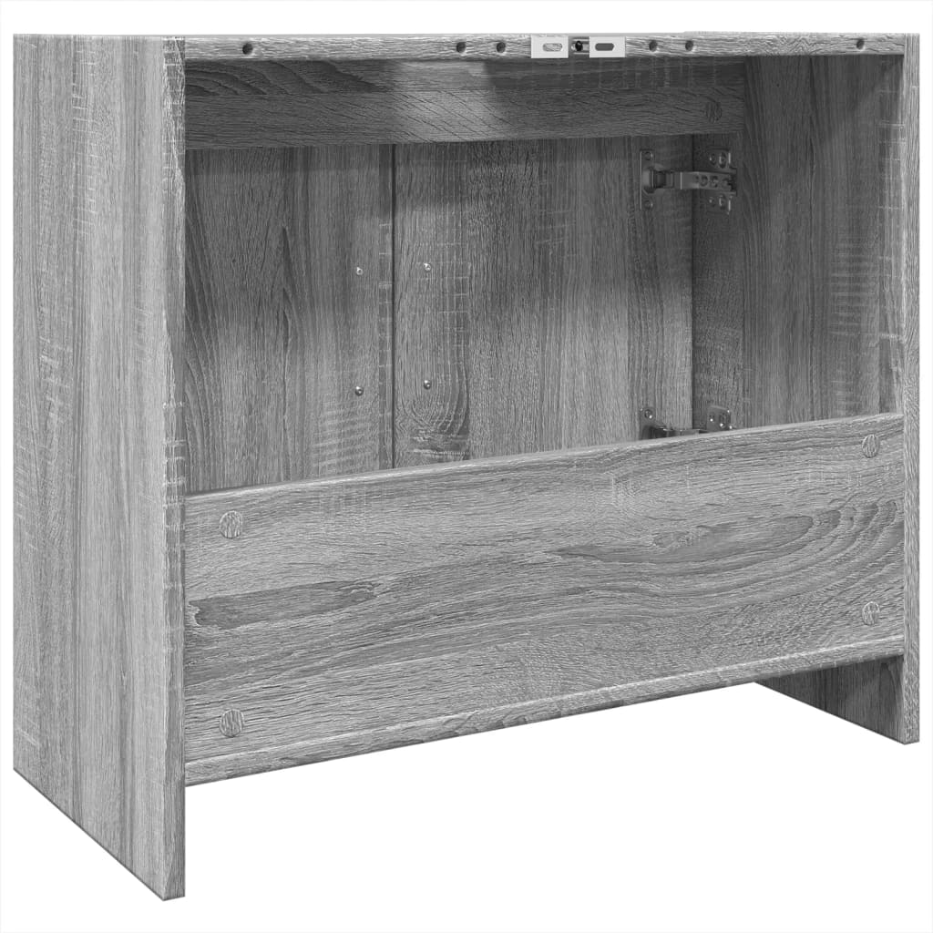 Washbasin Cabinet Grey Sonoma 63x29x55 cm Wood Material