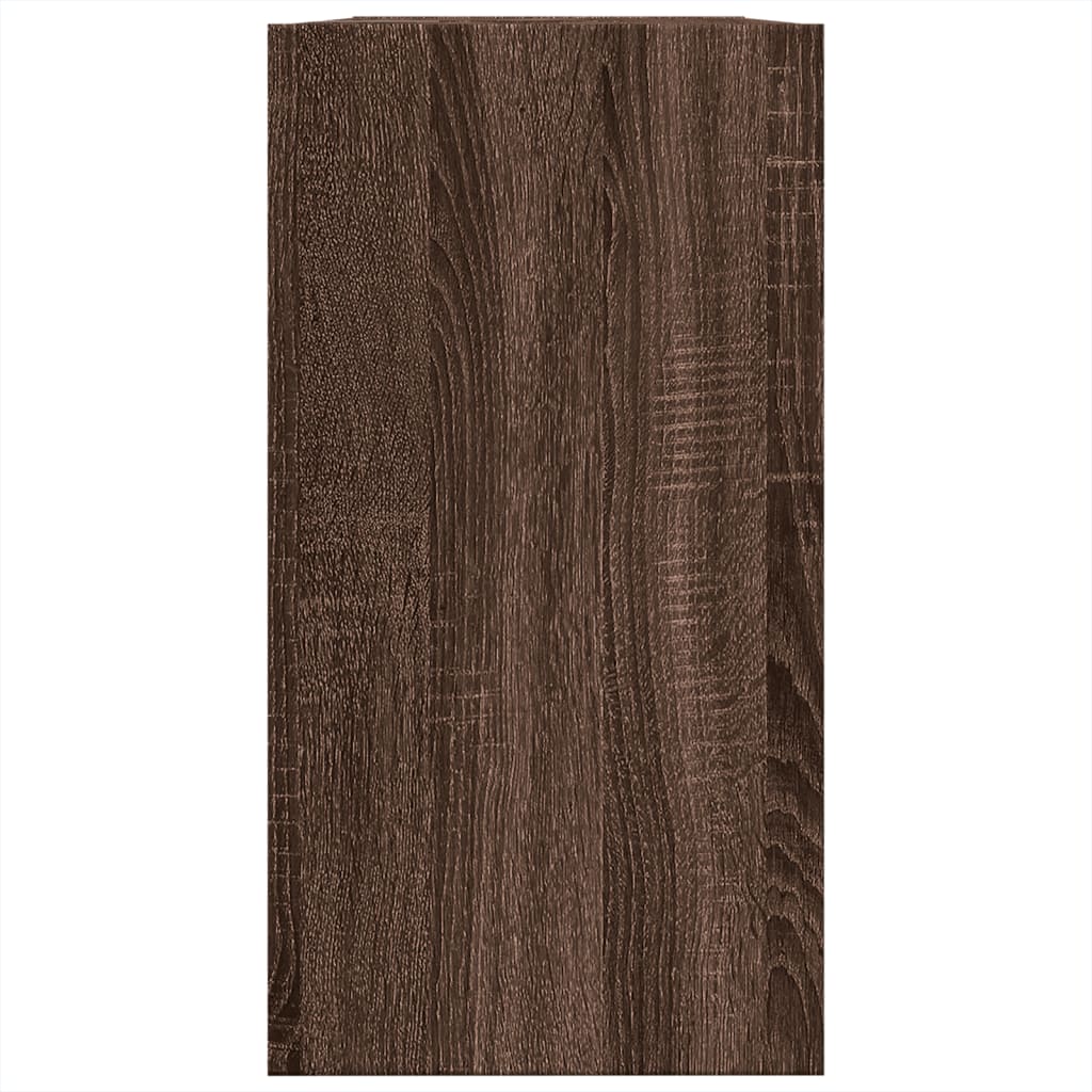 Washbasin Cabinet Brown Oak Look 63x29x55 cm Wood Material