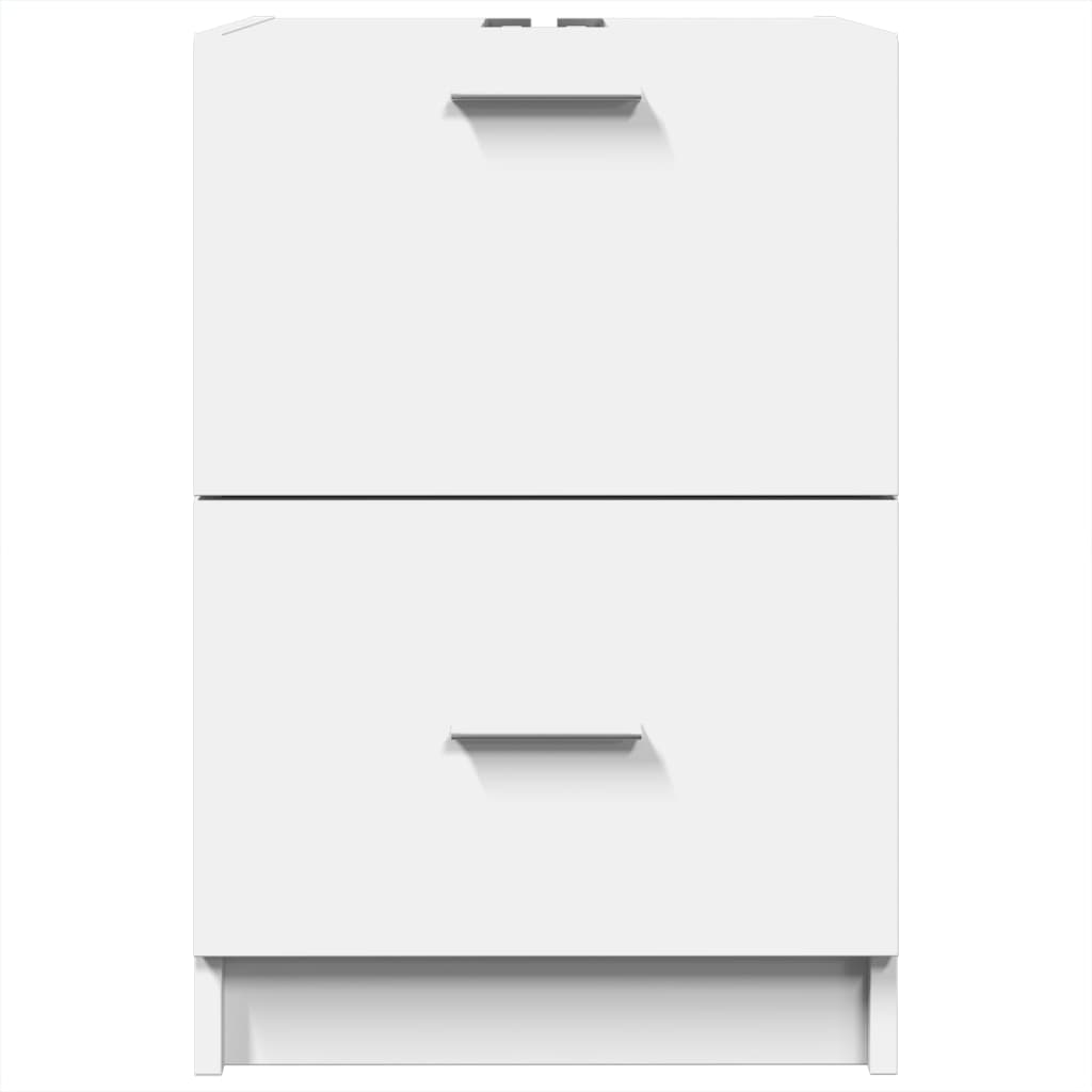 Washbasin Cabinet White 40x37x59 cm Wood Material