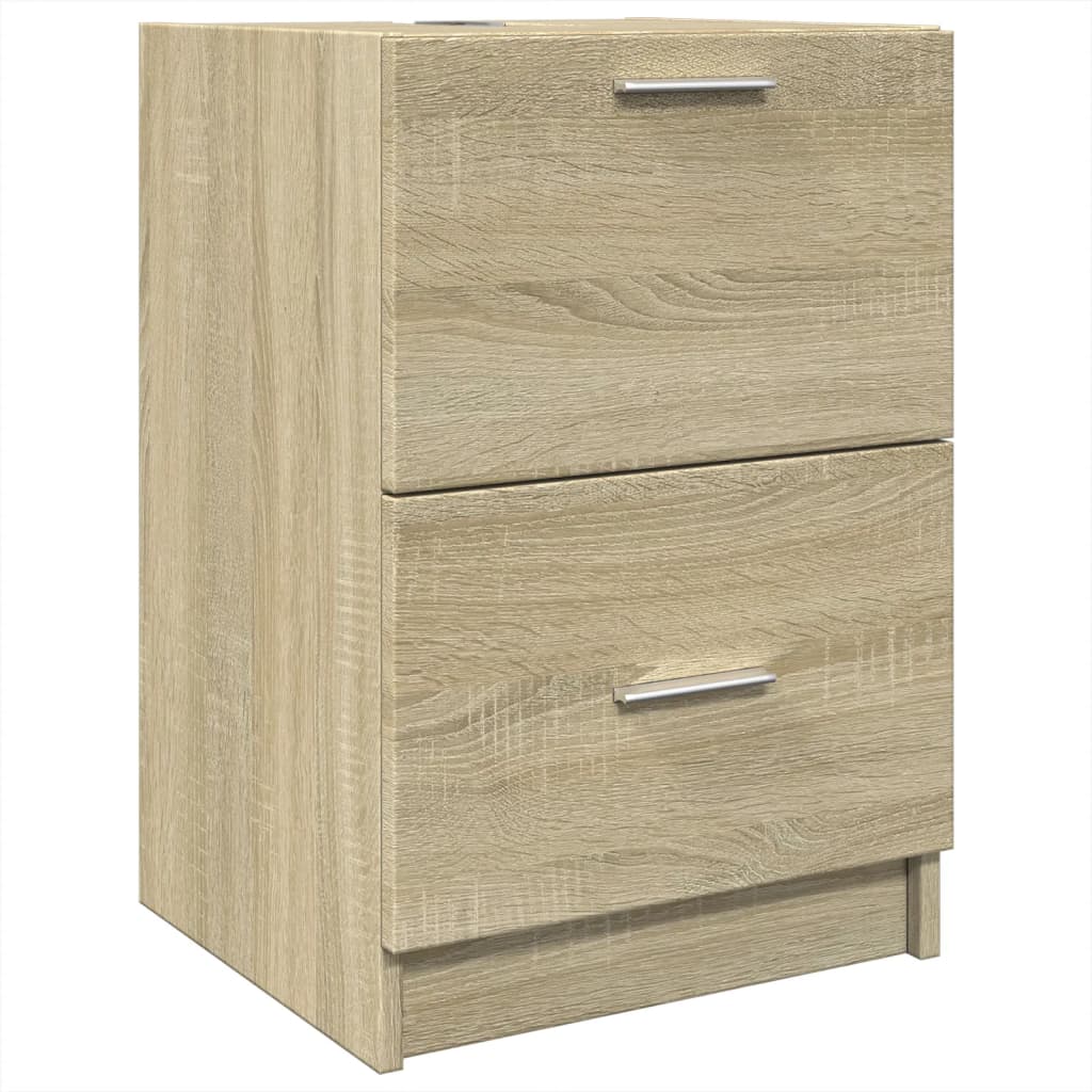 Washbasin base cabinet Sonoma oak 40x37x59 cm wood material