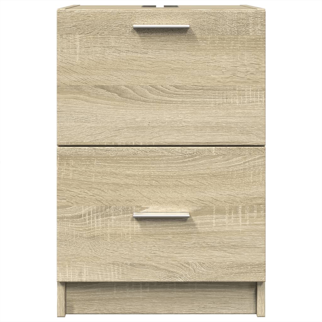 Washbasin base cabinet Sonoma oak 40x37x59 cm wood material