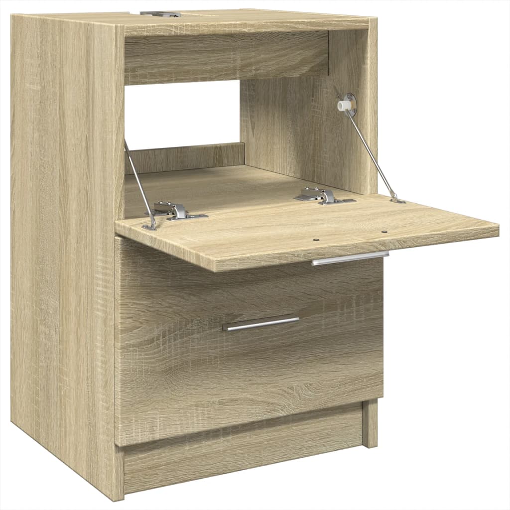 Washbasin base cabinet Sonoma oak 40x37x59 cm wood material