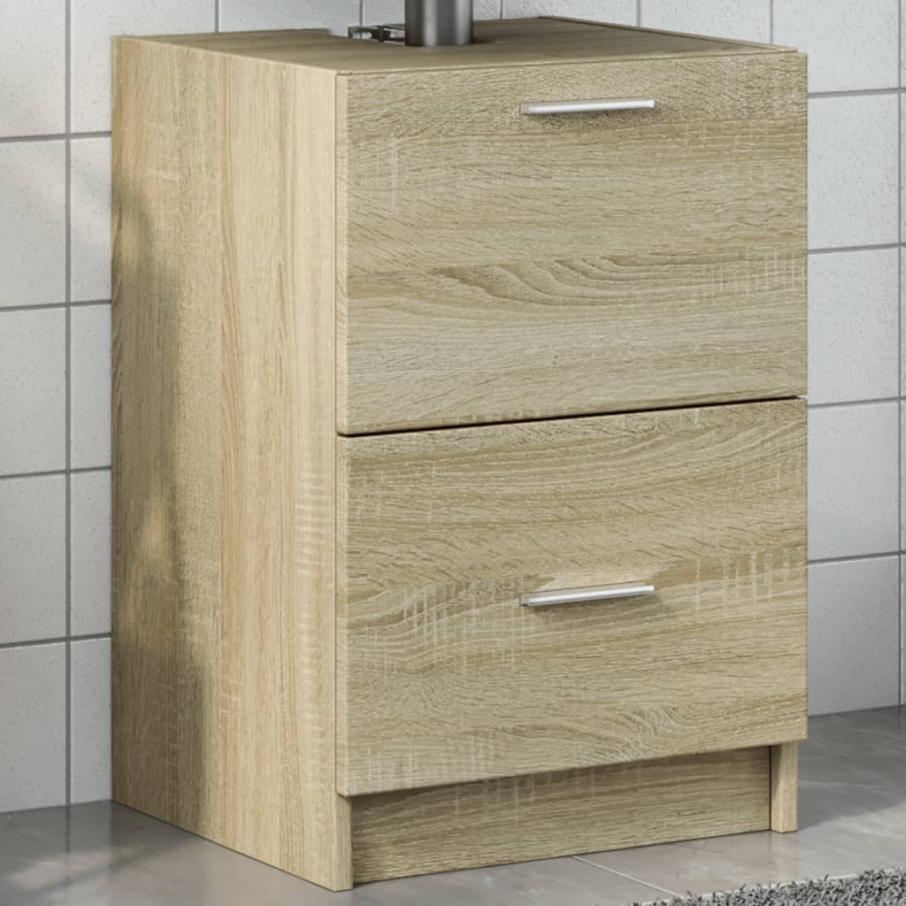 Washbasin base cabinet Sonoma oak 40x37x59 cm wood material