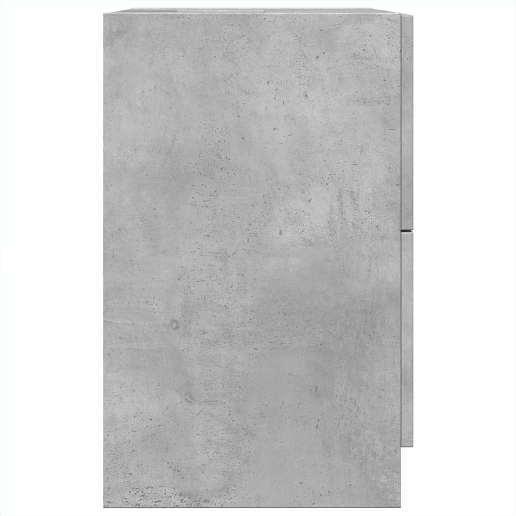 Washbasin base cabinet concrete grey 40x37x59 cm wood material