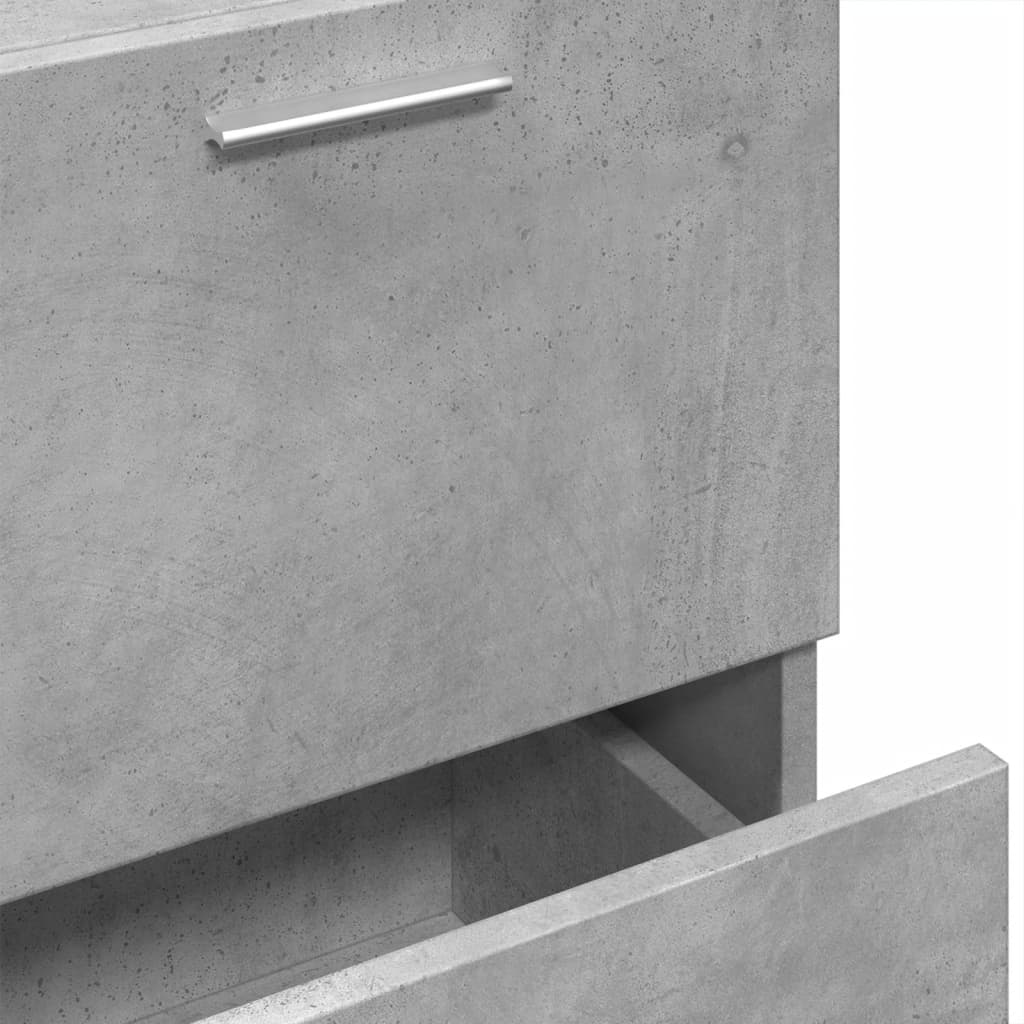 Washbasin base cabinet concrete grey 40x37x59 cm wood material