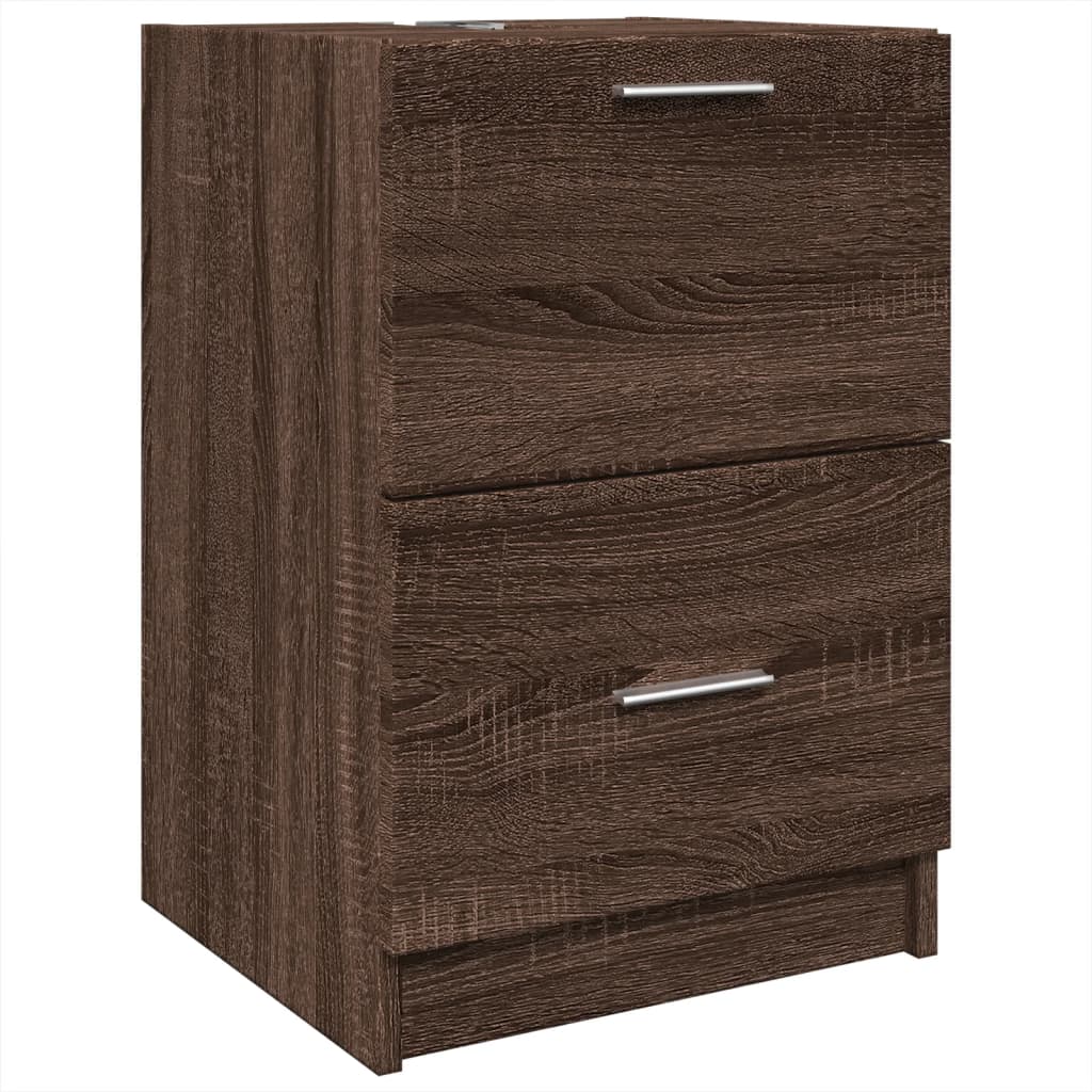 Washbasin Cabinet Brown Oak Look 40x37x59 cm