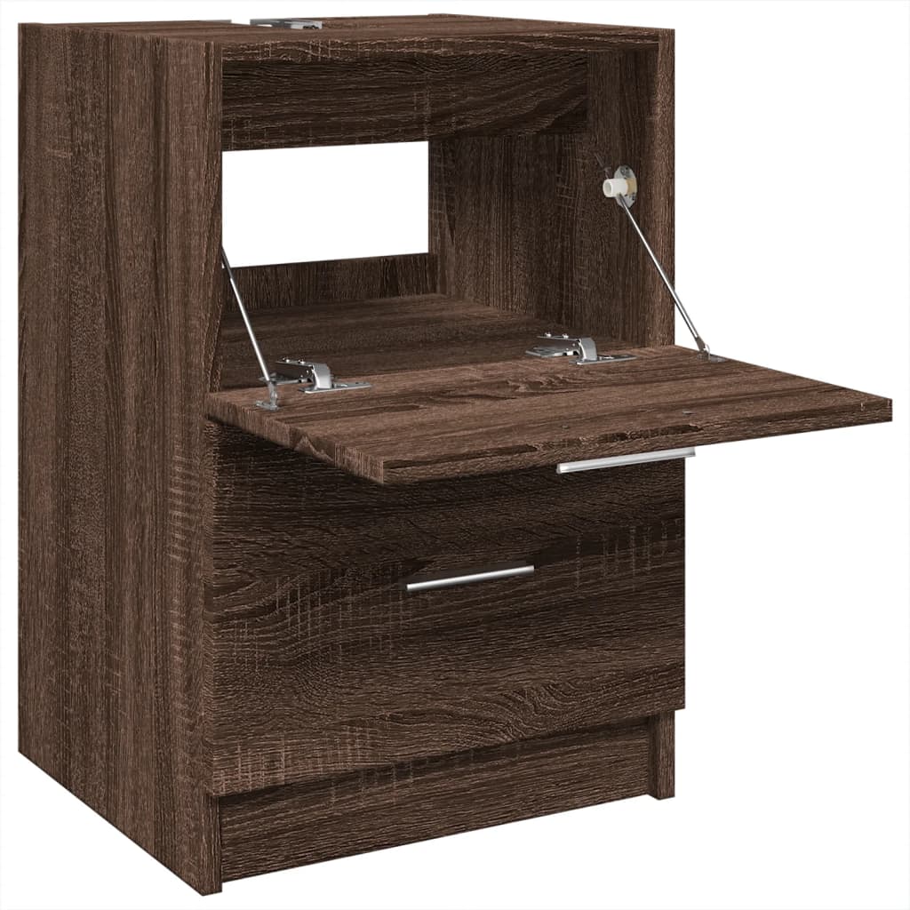 Washbasin Cabinet Brown Oak Look 40x37x59 cm