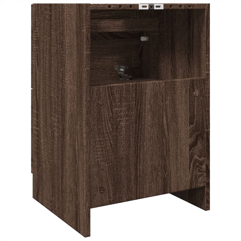 Washbasin Cabinet Brown Oak Look 40x37x59 cm