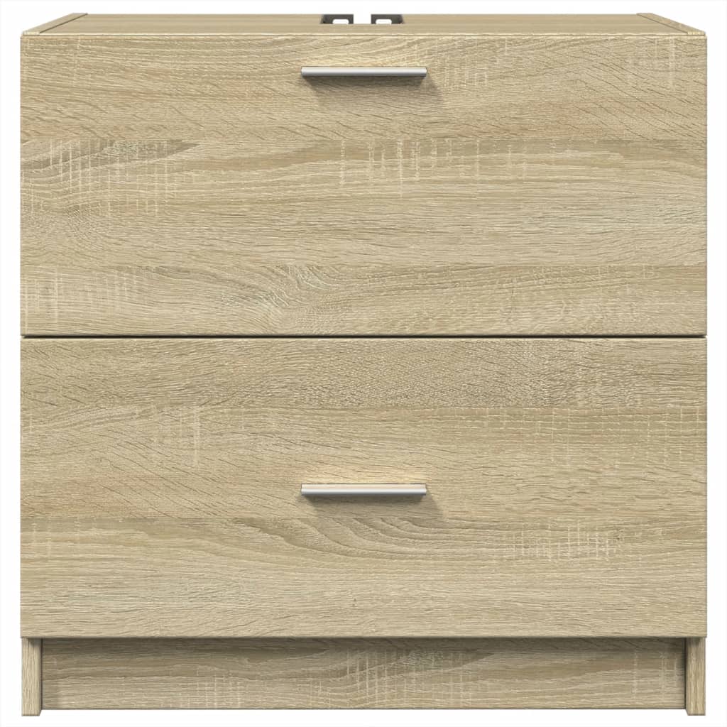 Washbasin base cabinet Sonoma oak 59x37x59 cm wood material