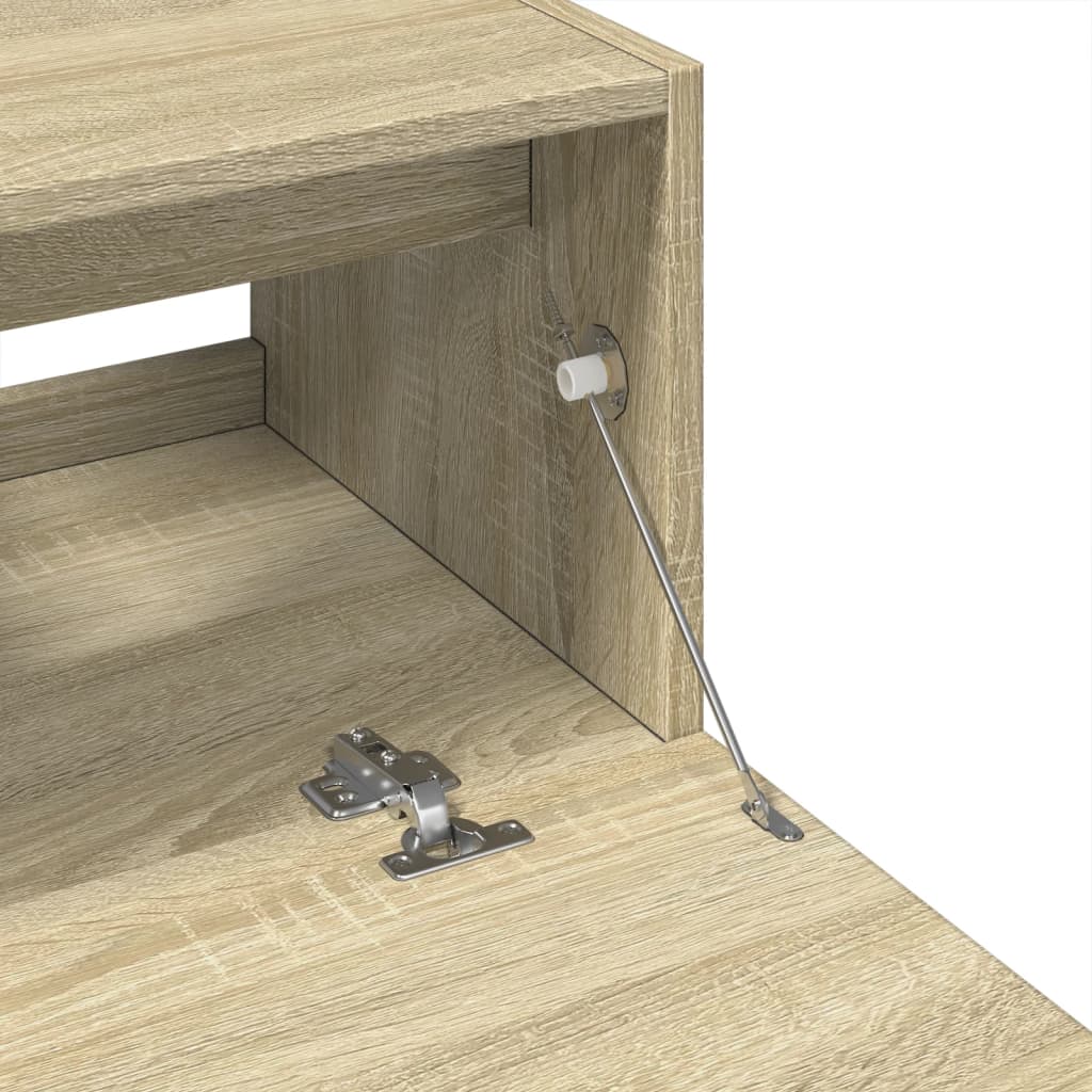 Washbasin base cabinet Sonoma oak 59x37x59 cm wood material