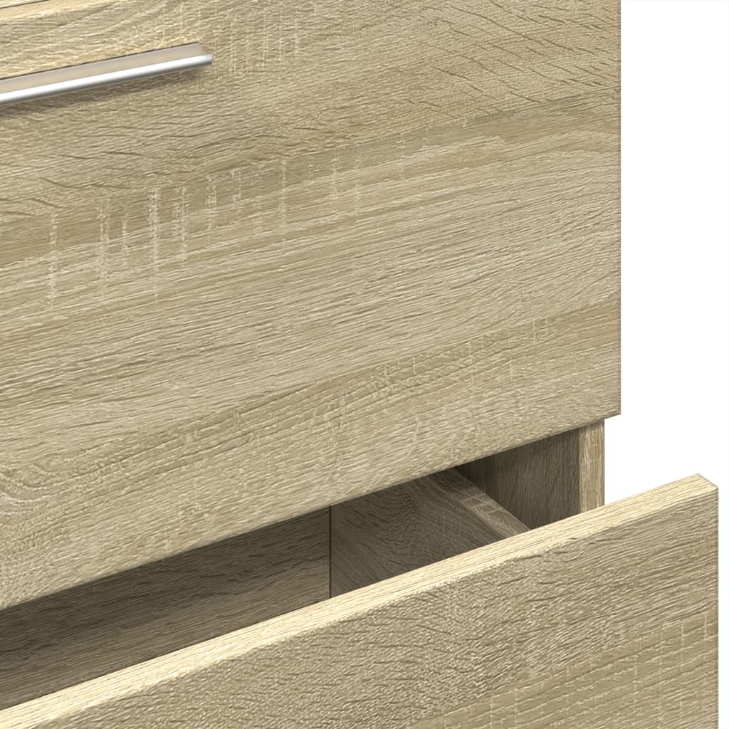 Washbasin base cabinet Sonoma oak 59x37x59 cm wood material