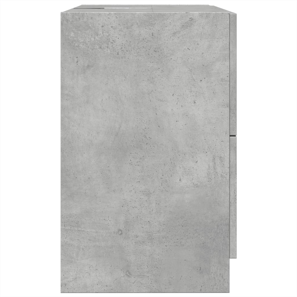 Washbasin base cabinet concrete grey 59x37x59 cm wood material