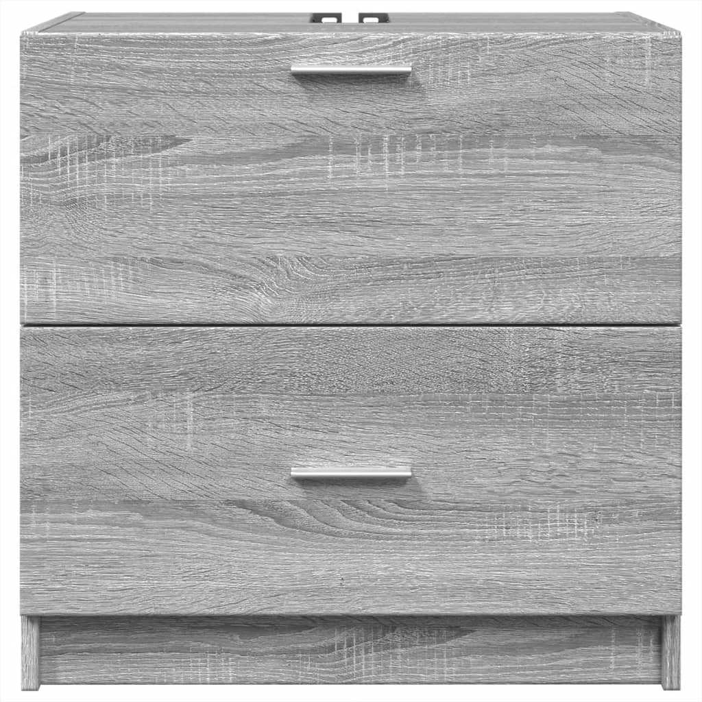 Washbasin Cabinet Grey Sonoma 59x37x59 cm Wood Material