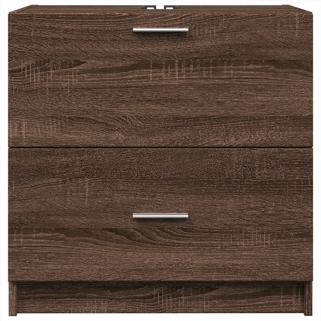 Washbasin Cabinet Brown Oak Look 59x37x59 cm