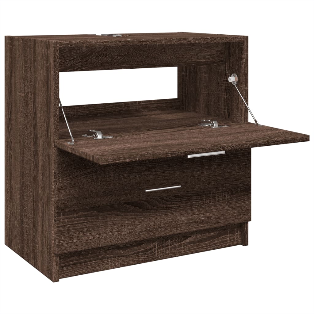 Washbasin Cabinet Brown Oak Look 59x37x59 cm