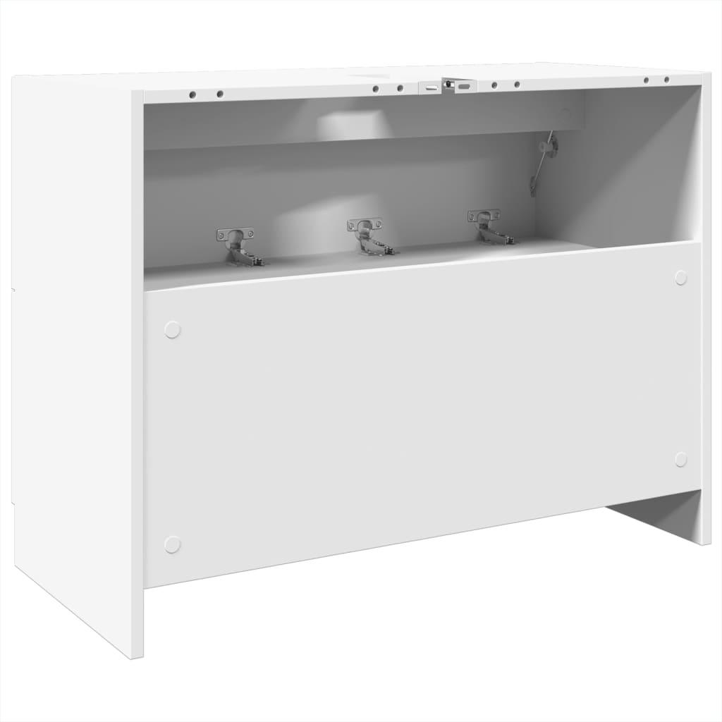 Washbasin Cabinet White 78x37x59 cm Wood Material