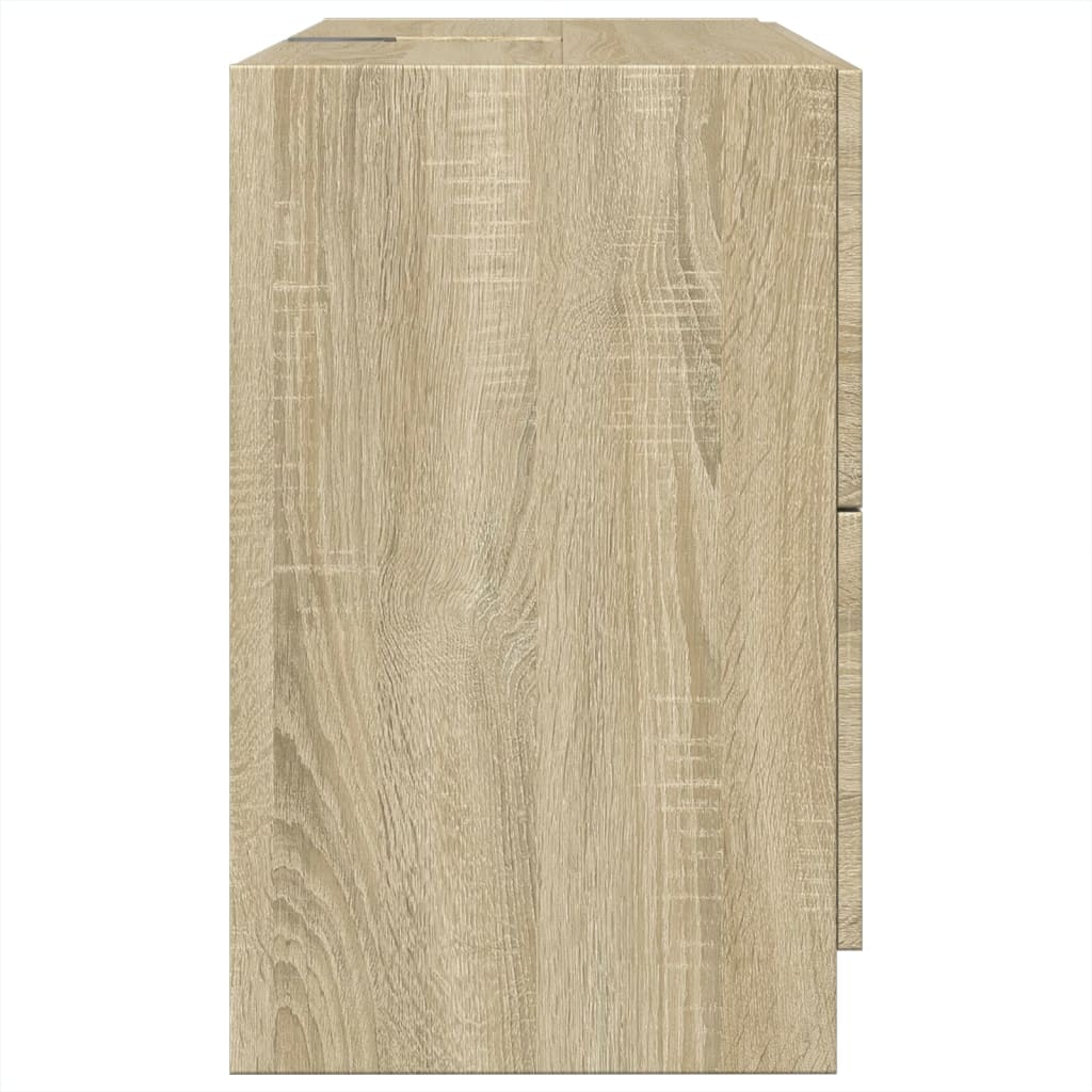 Washbasin base cabinet Sonoma oak 78x37x59 cm wood material