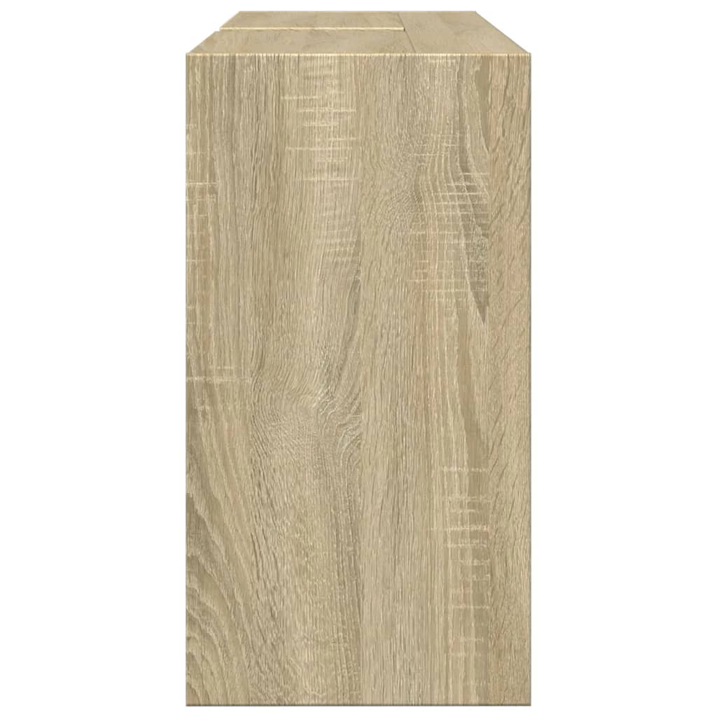 Washbasin base cabinet Sonoma oak 90x29x55 cm wood material