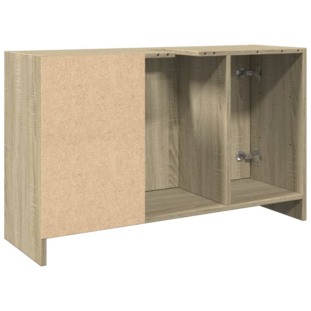 Washbasin base cabinet Sonoma oak 90x29x55 cm wood material