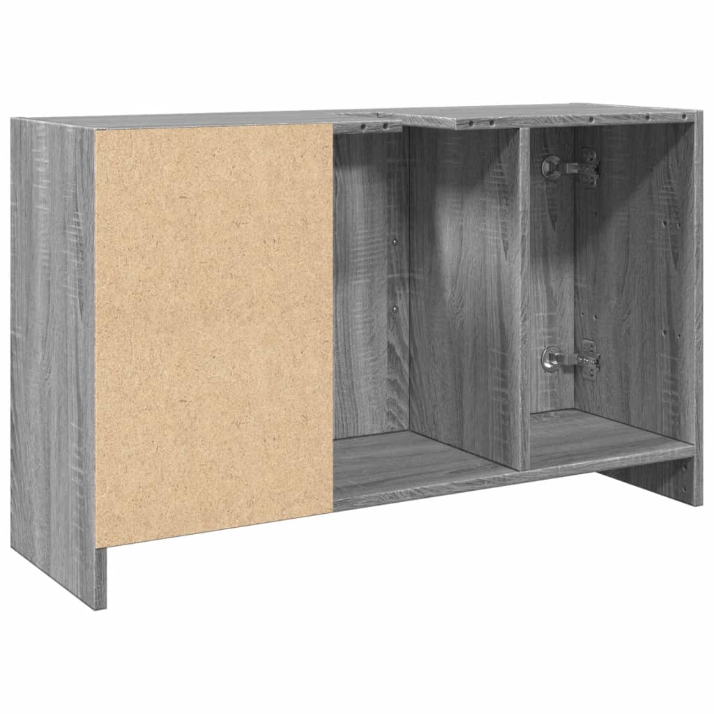 Washbasin Cabinet Grey Sonoma 90x29x55 cm Wood Material