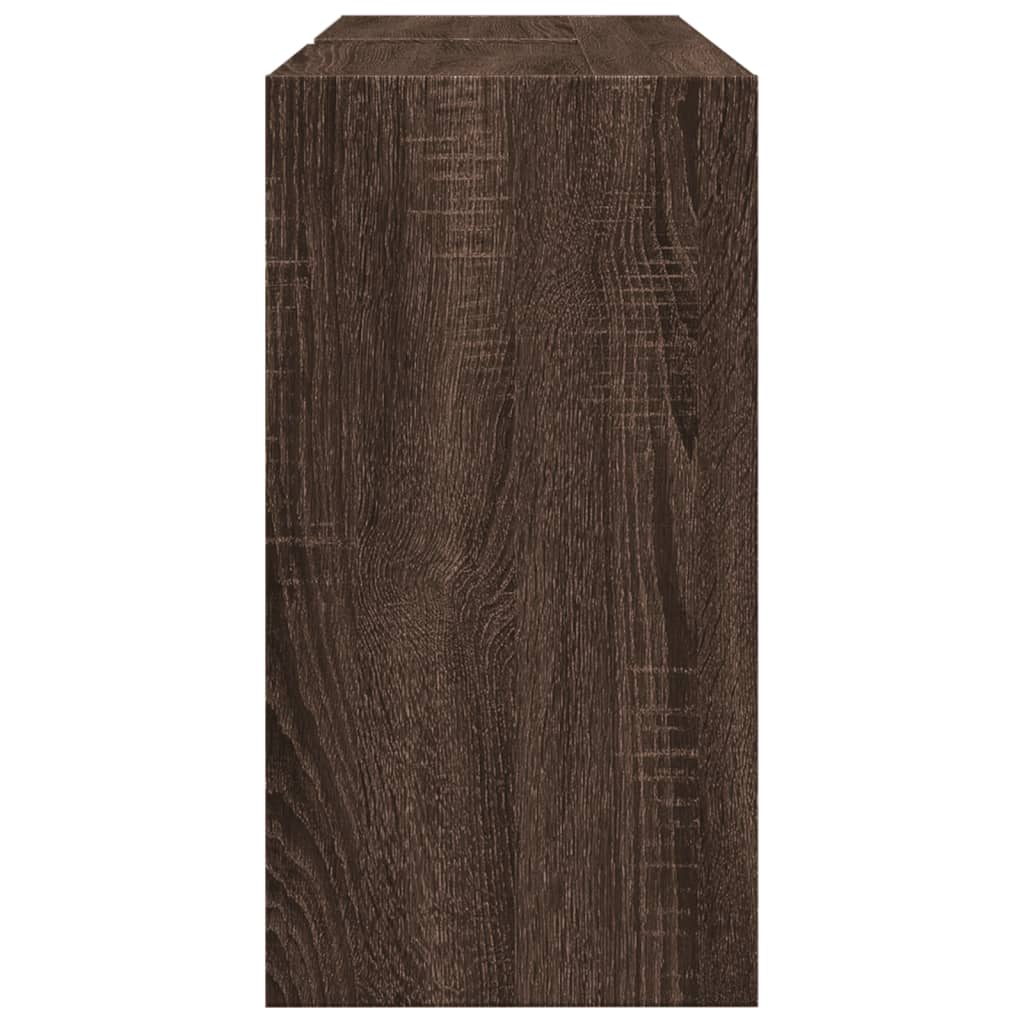 Washbasin Cabinet Brown Oak Look 90x29x55 cm