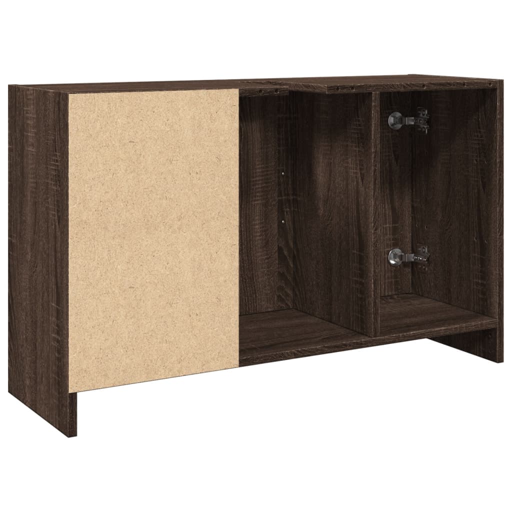 Washbasin Cabinet Brown Oak Look 90x29x55 cm