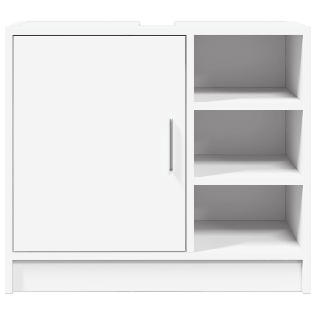 Washbasin Cabinet White 63x29x55 cm Wood Material