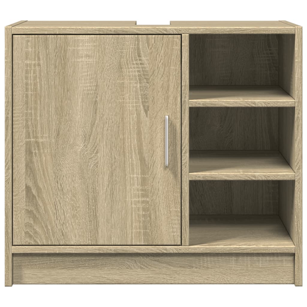 Washbasin base cabinet Sonoma oak 63x29x55 cm wood material