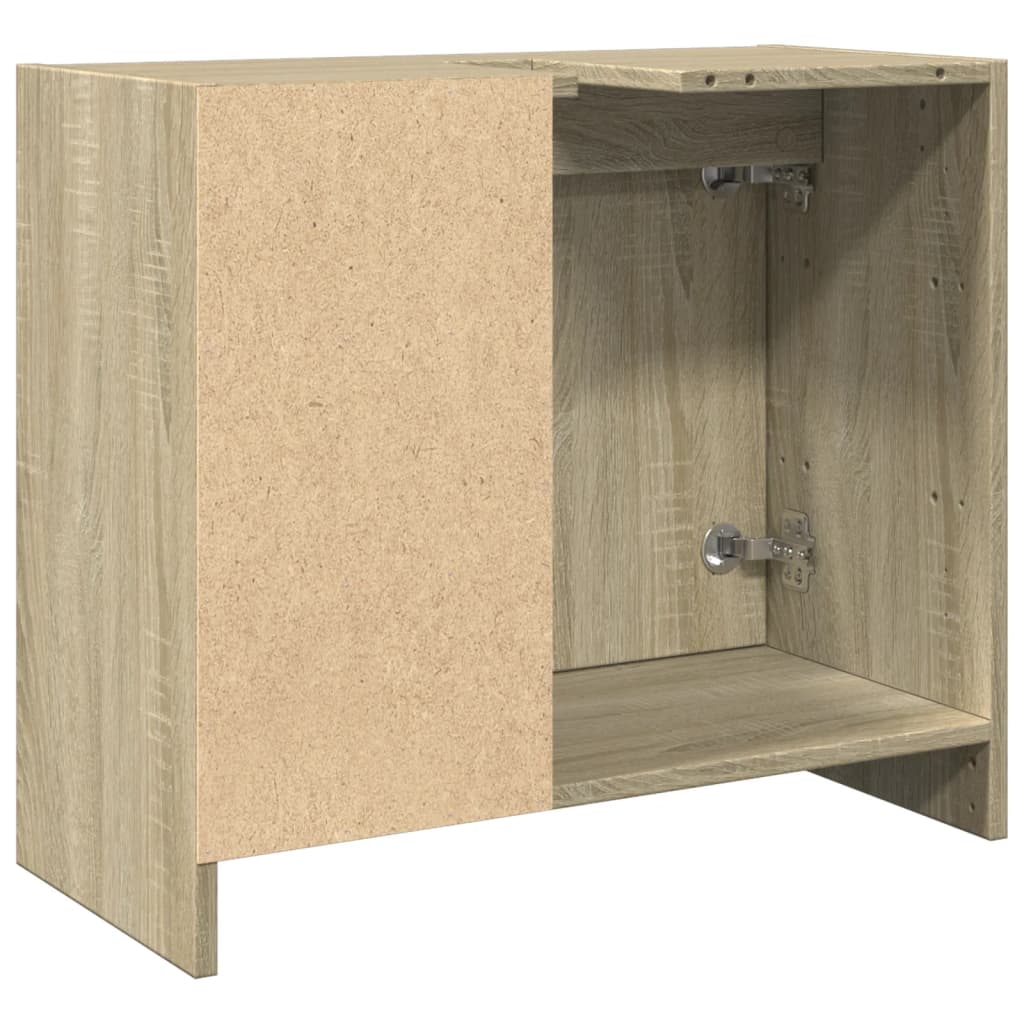 Washbasin base cabinet Sonoma oak 63x29x55 cm wood material